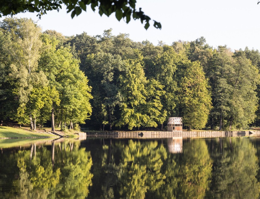 Tea House Pavilion by GRAU architects. Photograph by Matej Hakár