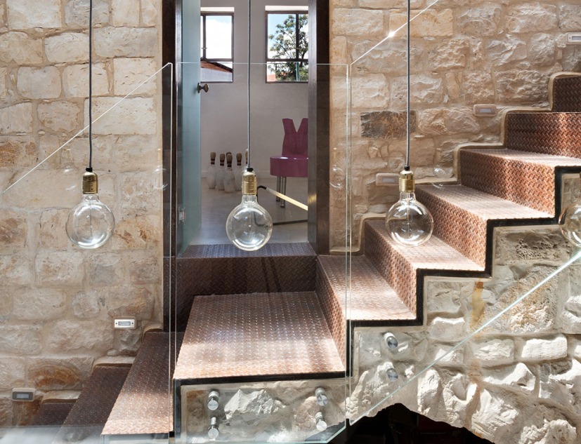 Vertical Stone House in Safed by Henkin Shavit Architects. Photograph by Assaf Pinchuk
