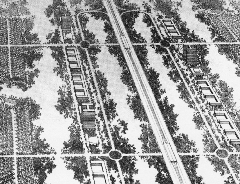 The Decentralized City (L. Hilberseimer, 1944)
