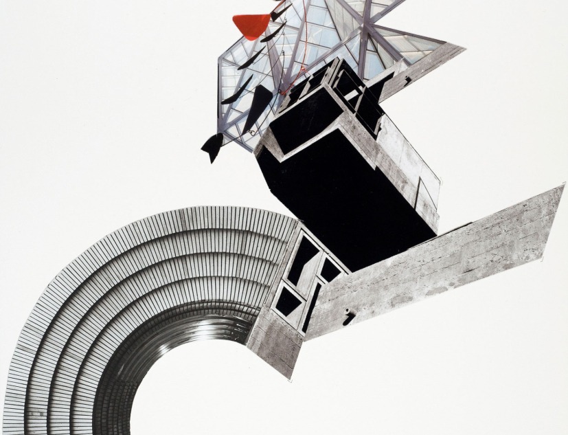 Marshall Brown. "Error as Hidden Intention", 2019. Collage on archival paper. 13h x 10w in. Image courtesy of Western Exhibitions