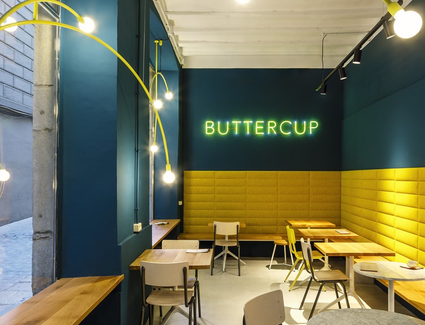 Buttercup pastry shop and cafeteria by Jordi Ginabreda + Anna Sabrià. Photograph by Marcela Grassi