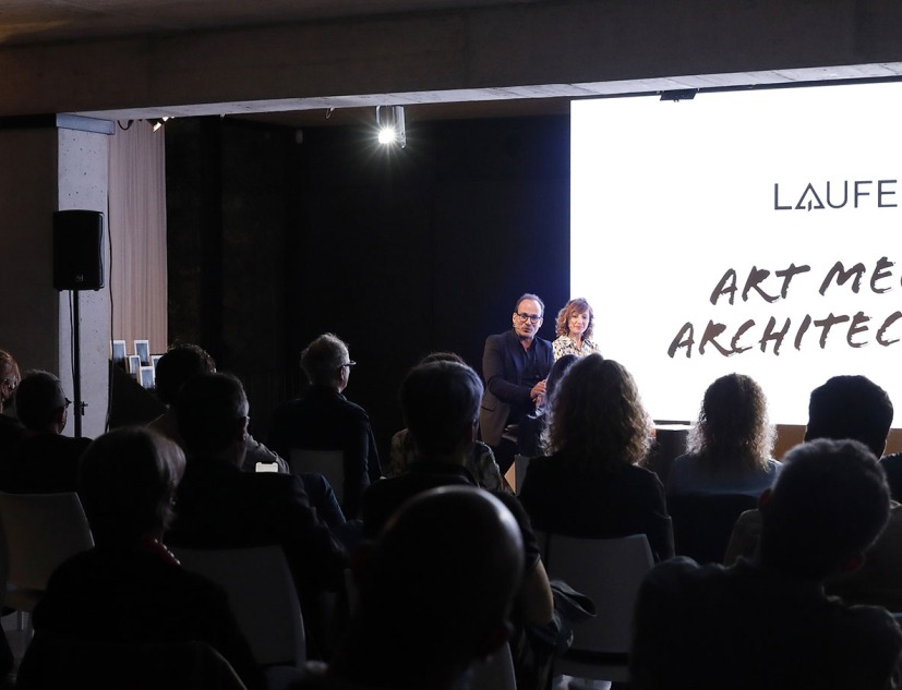 Joan Fontcuberta y Jordi Bernadó en Art meets Architecture. Fotografía por Roger Castello