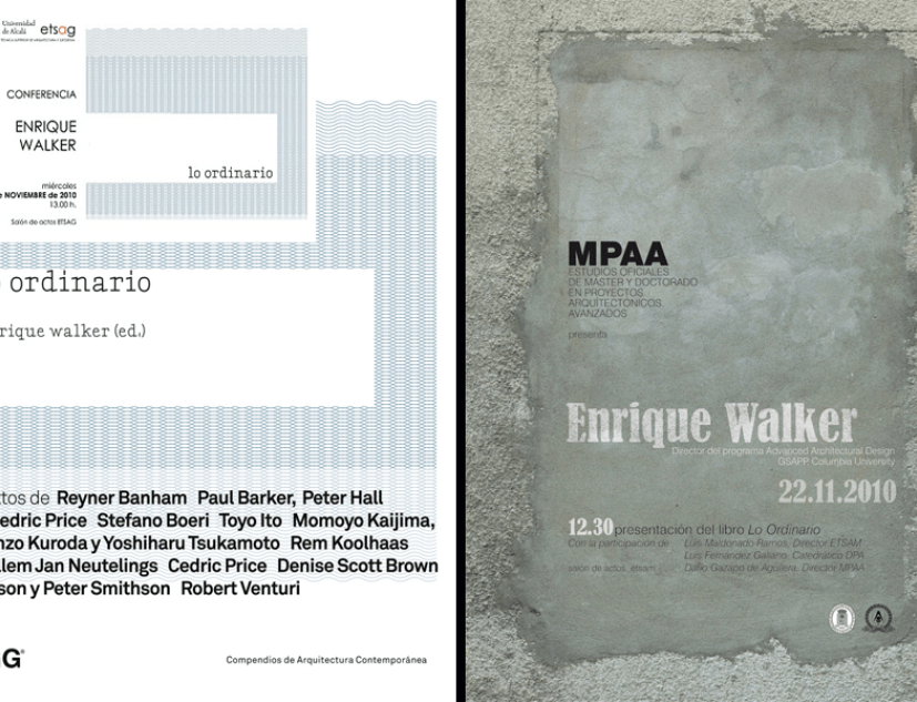"lo ordinario" ENRIQUE WALKER