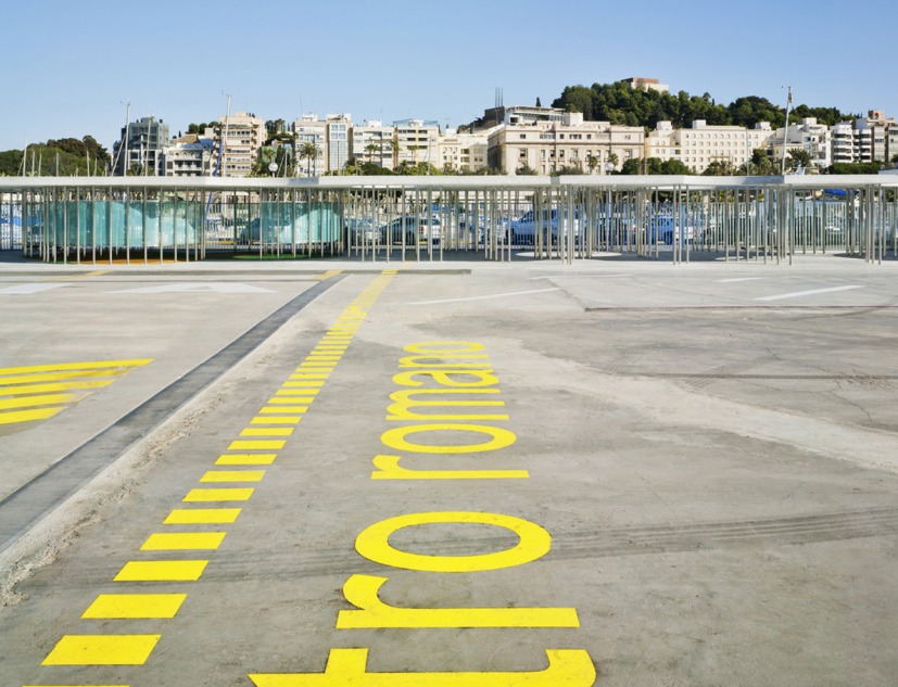 Game pillars of the canopies. Development of Cruise Terminal Extension. Port of Cartagena. By Martín Lejarraga. Photography © David Frutos