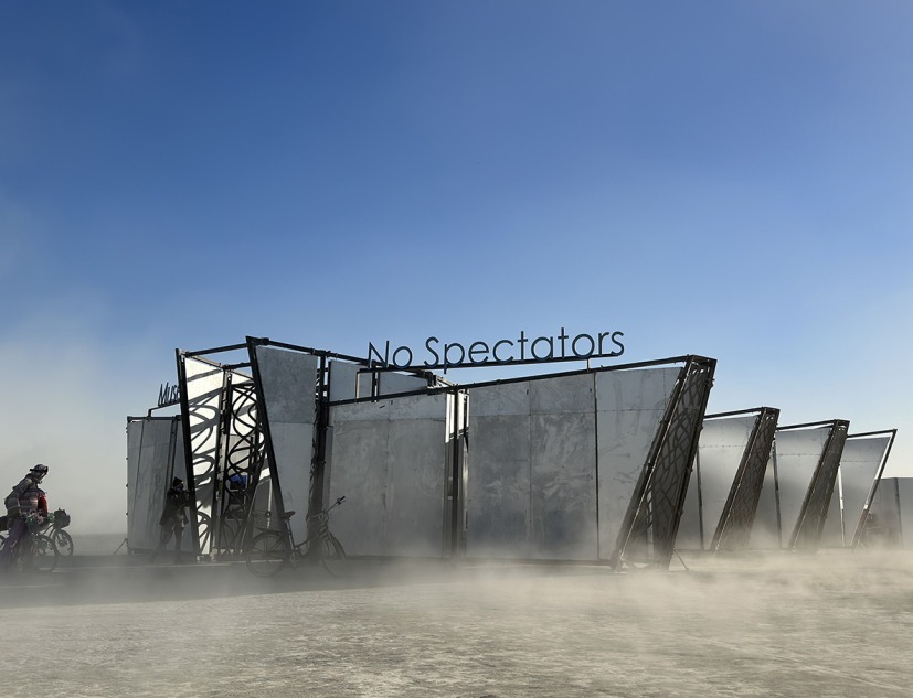 El Museo sin espectadores regresa a Burning Man en 2023. Fotografía por Lonnie Graham