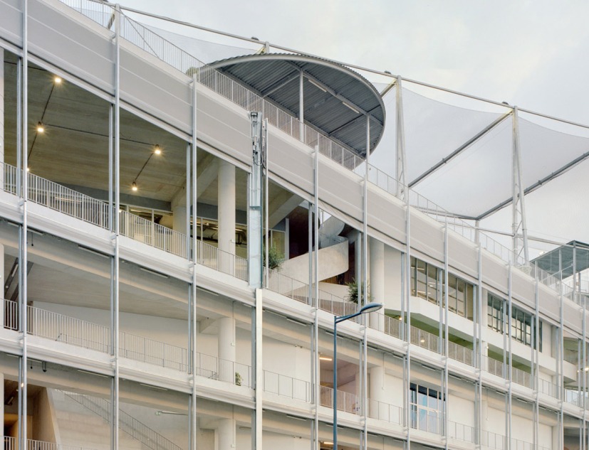 Cathédrale des Sports, Bordeaux Brazza by NP2F. Photograph by Maxime Delvaux