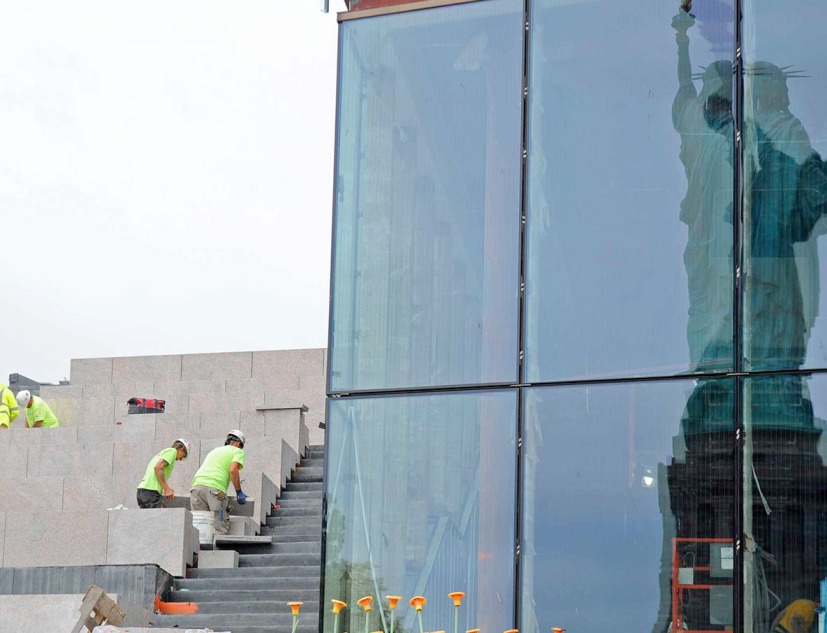Statue of Liberty Museum by FXCollaborative. Photograph by Diane Bondareff/AP Images for Statue of Liberty-Ellis Island Foundation