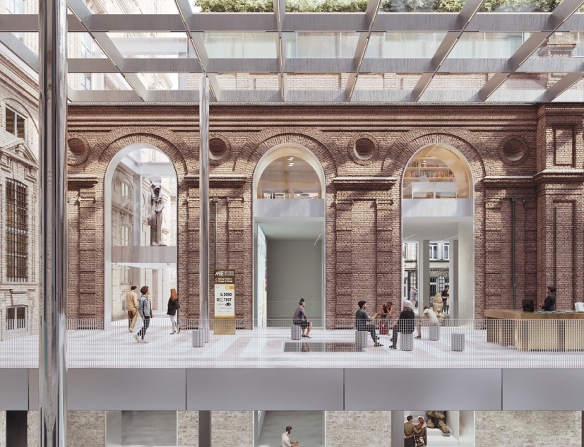 Museo Egizio en Turín por OMA. Visualización por Alessandro Rossi / OMA