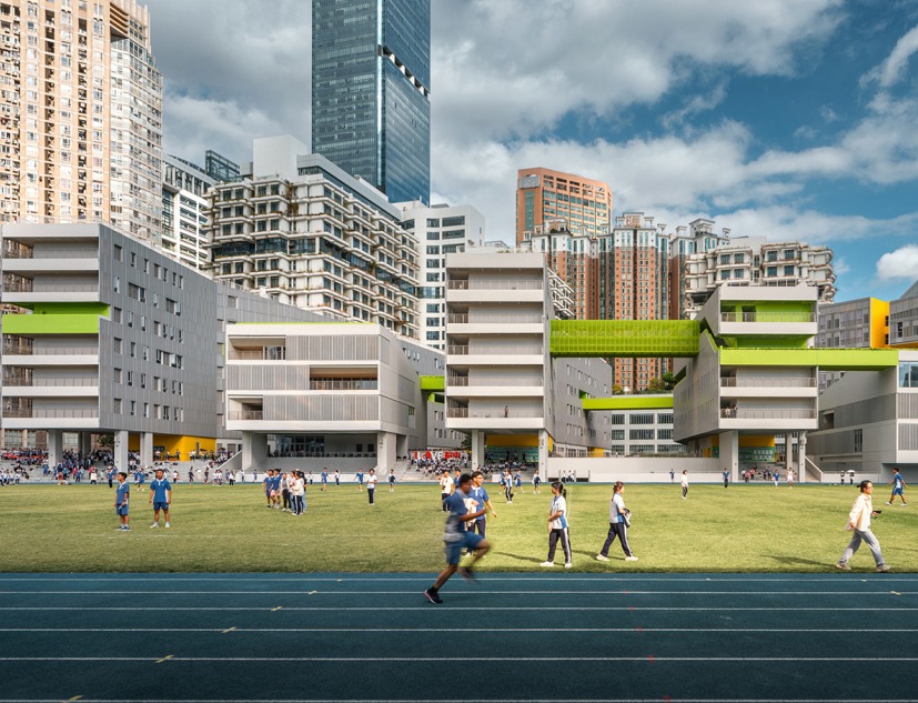 Futian High-school campus by Remix studio. Photograph by Yuan Xiaoyi