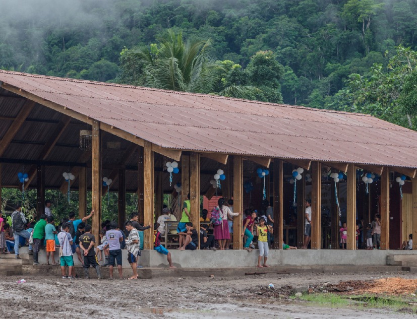 Casa Grande, Otica (Centro comunitario) por Asociación Semillas para el desarrollo sostenible. Fotografía por Eleazar Augusto Cuadros Choque