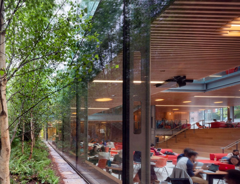 Harvard University: Richard A. and Susan F. Smith Campus Center by Hopkins Architects. Photograph by Nic Lehoux  