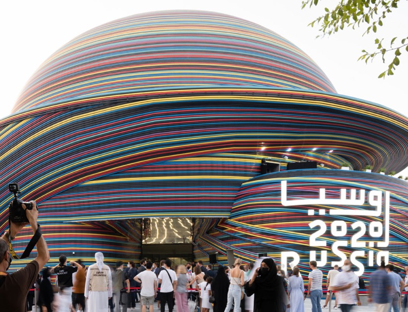 Pabellón de Rusia en EXPO Dubai 2020 por Speech. Fotografía por Ilya Ivanov