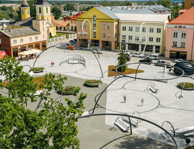 Võru Central Square por Stuudio Tallinn. Fotografía por Tonu Tunnel