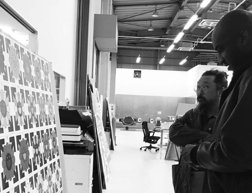 Virgil Abloh and Takashi Murakami Photo: Hanna García Fleer Virgil Abloh and Takashi Murakami Photo: Hanna García Fleer