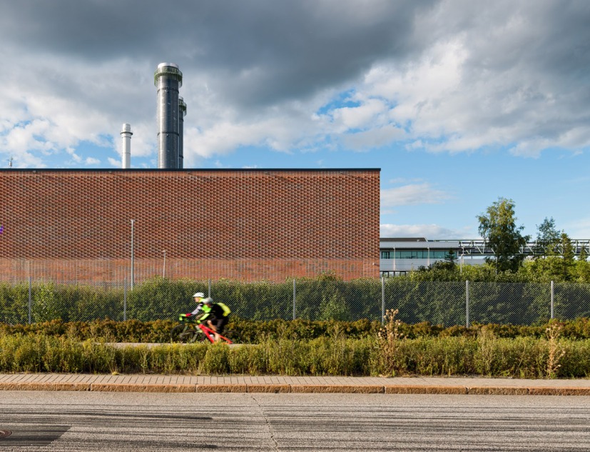Vuosaari Heat Pump Building by Virkkunen & Co Architects. Photograph by Tuomas Kivinen