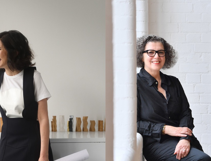 Farshid Moussavi (winner of the Jane Drew Prize 2022, left) and Mona Hatoum (winner of the Ada Louise Huxtable Prize 2022, right)