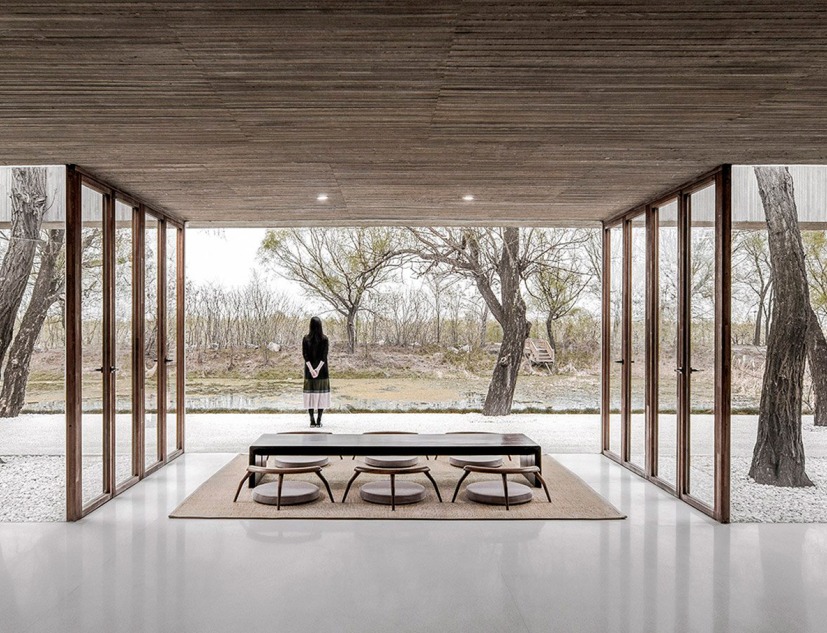 Santuario Budista a orillas del río por Archstudio. Fotografía © Wang Ning, Jin Weiqi