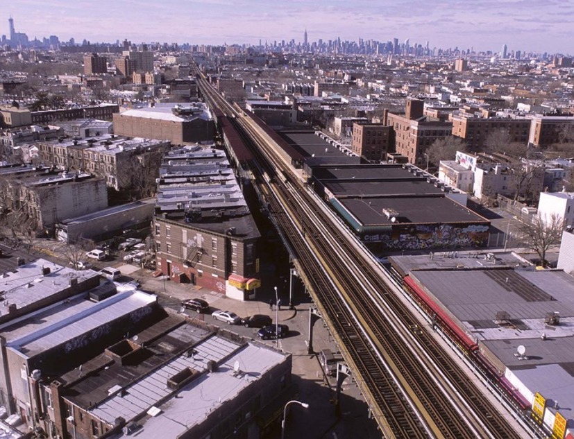 View along Broadway from Sumpter Ave., Brooklyn, 2013. By Camilo José Vergara