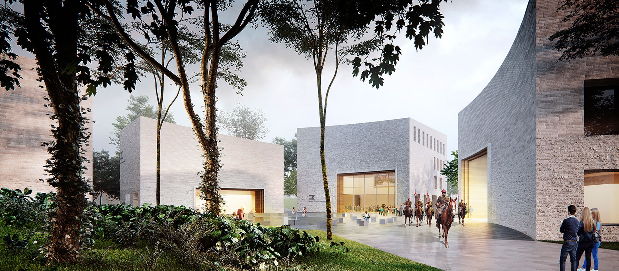 Rendering. The 1918-1919 Greater Uprising Museum by WXCA.