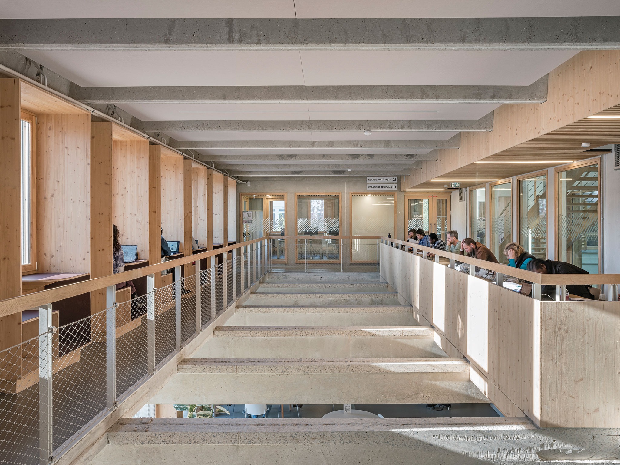 James Baldwin Media Library & Refugee House by associer. Photograph by Pierre-Yves Brunaud. James Baldwin Media Library & Refugee House by associer. Photograph by Pierre-Yves Brunaud.