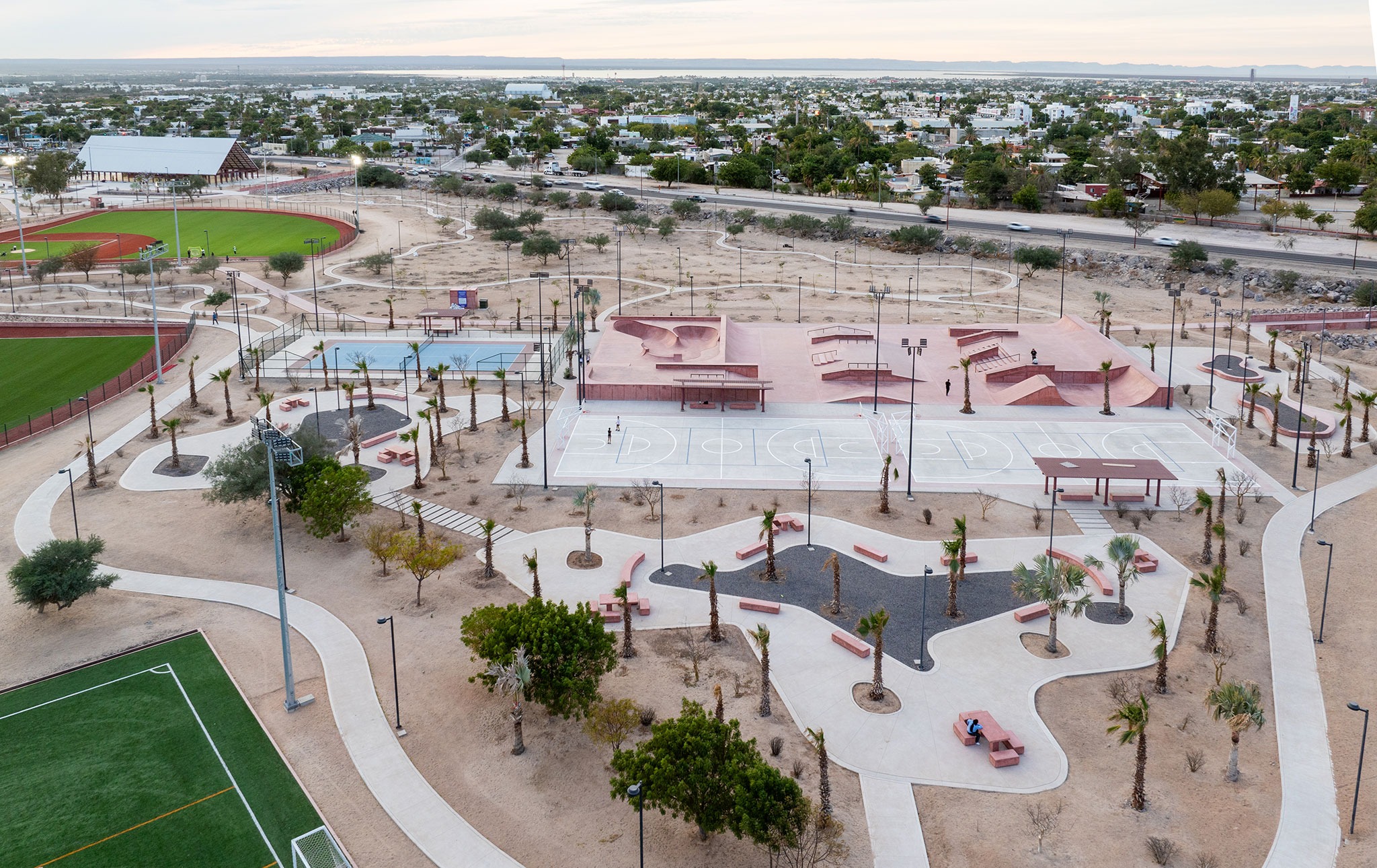 Sports Complex La Paz by CCA. Photograph by Jaime Navarro, courtesy of de Centro de Colaboración Arquitectónica (CCA) Sports Complex La Paz by CCA. Photograph by Jaime Navarro, courtesy of de Centro de Colaboración Arquitectónica (CCA)