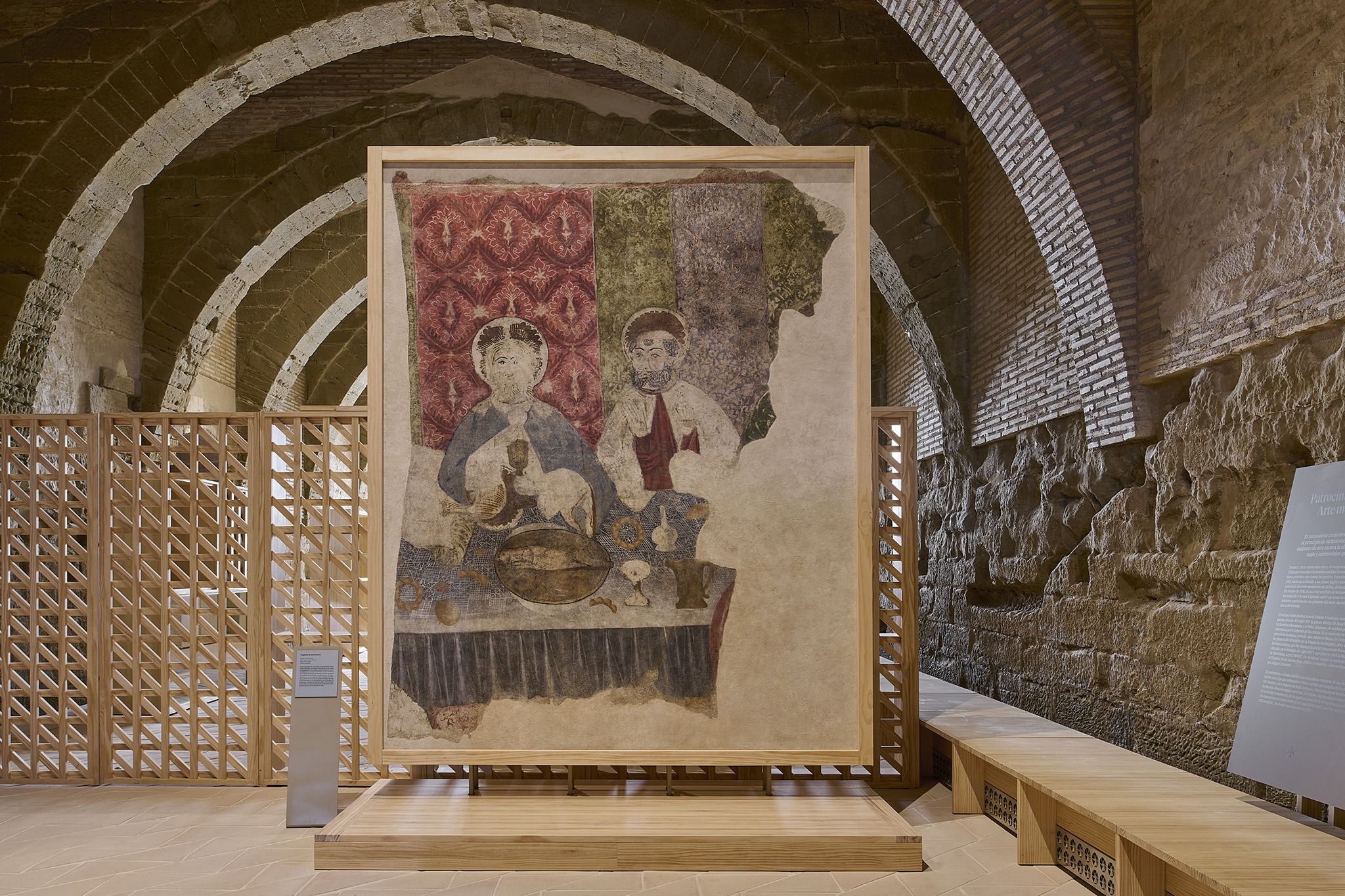 Intervention in the Royal Monastery of Santa Maria de Sijena by Pemán y Franco + Sebastián Arquitectos. Photograph by Iñaki Bergera. Intervention in the Royal Monastery of Santa Maria de Sijena by Pemán y Franco + Sebastián Arquitectos. Photograph by Iñaki Bergera.