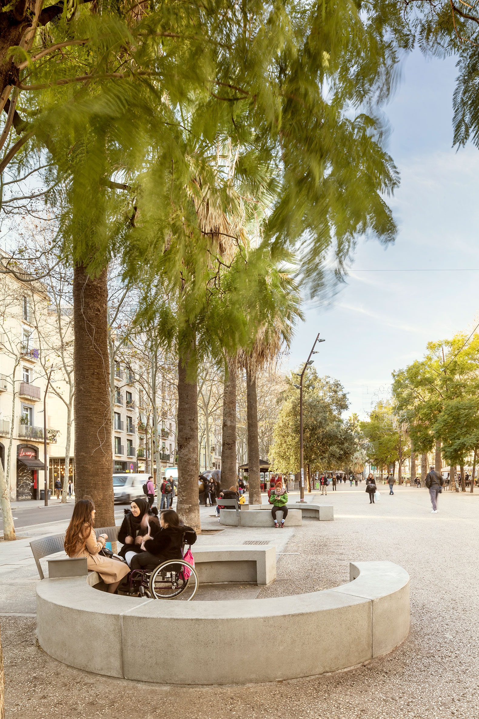 Rambla del Raval and surrounding area by VORA. Photography by Adrià Goula. Rambla del Raval and surrounding area by VORA. Photography by Adrià Goula.