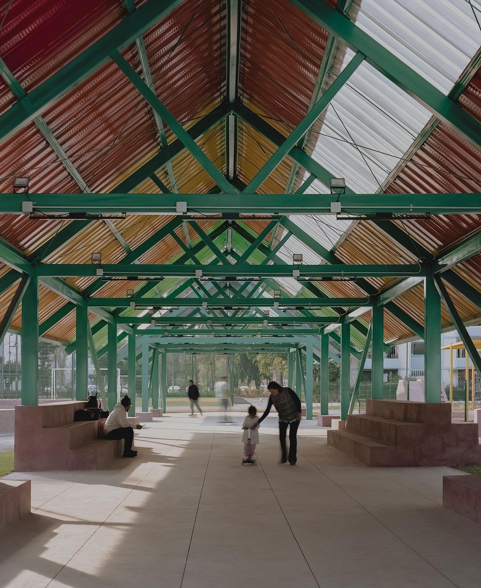 UH INFONAVIT CTM Culhuacán by AMASA Estudio. Photograph by Zaickz Moz. UH INFONAVIT CTM Culhuacán by AMASA Estudio. Photograph by Zaickz Moz.