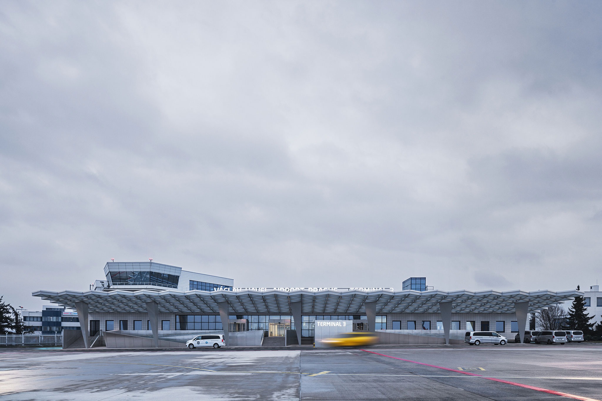 Prague Airport Terminal 3 by ra15. Photograph by Petr Polák. Prague Airport Terminal 3 by ra15. Photograph by Petr Polák.