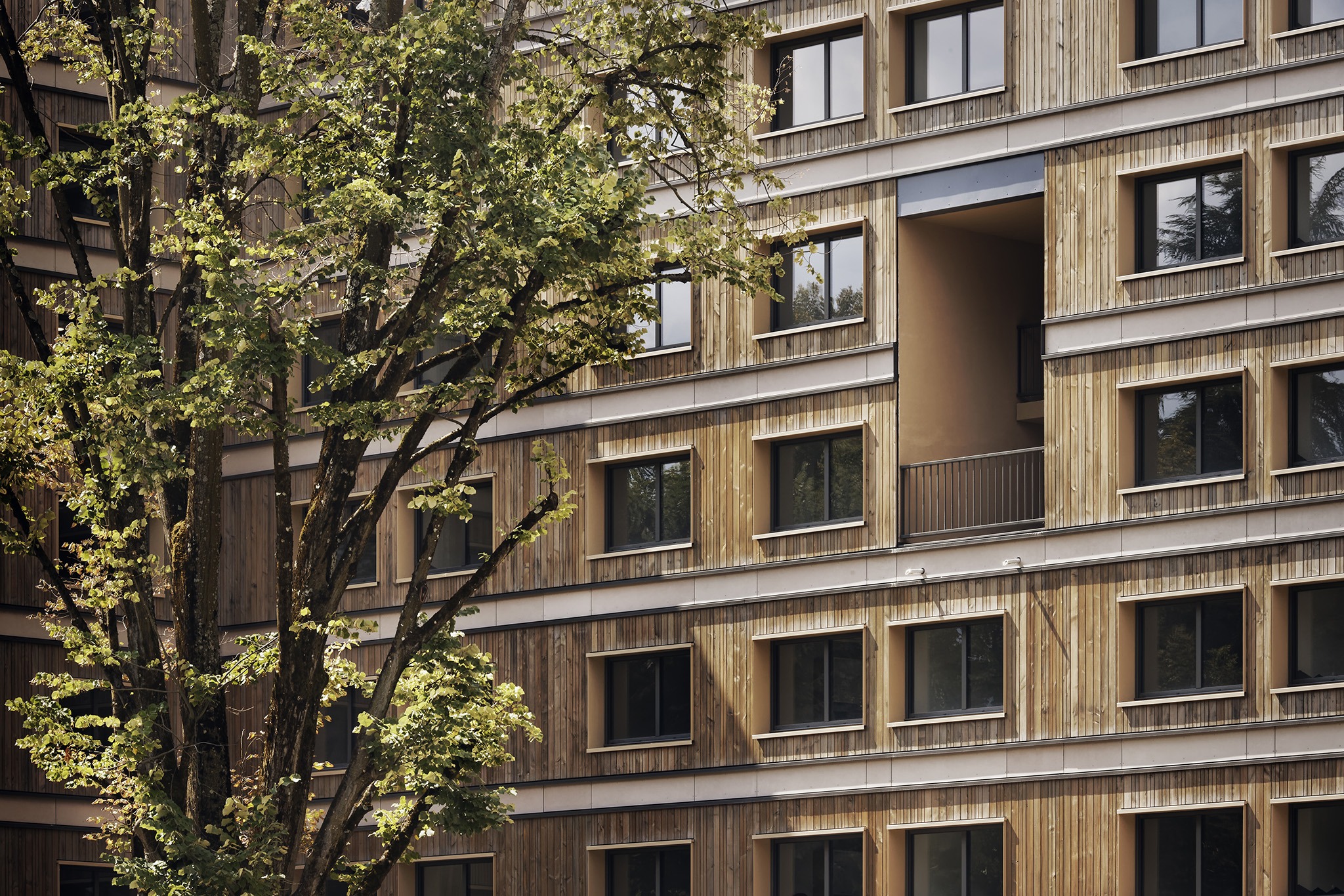 Joséphine Baker Student Residence by Ateliers A+ and Atelier Métis. Photograph by Camille Gharbi.