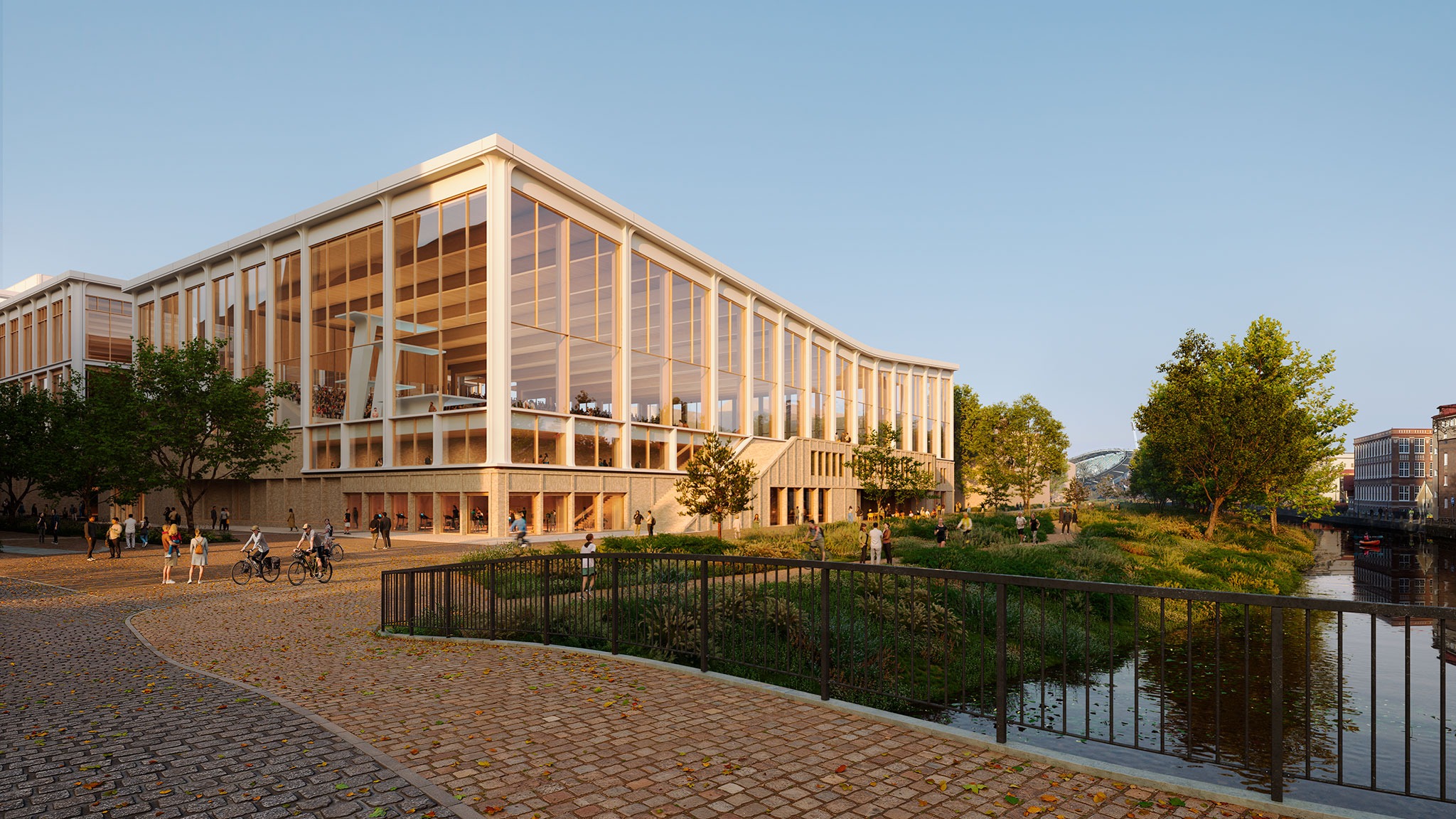 Centralbadet by Henning Larsen. Rendering by Henning Larsen