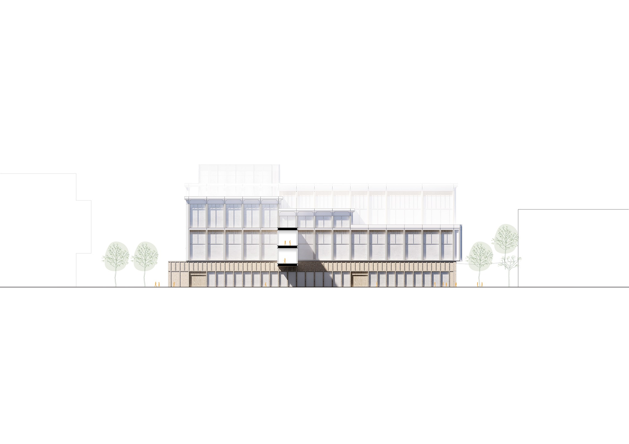 Centralbadet by Henning Larsen. Rendering by Henning Larsen