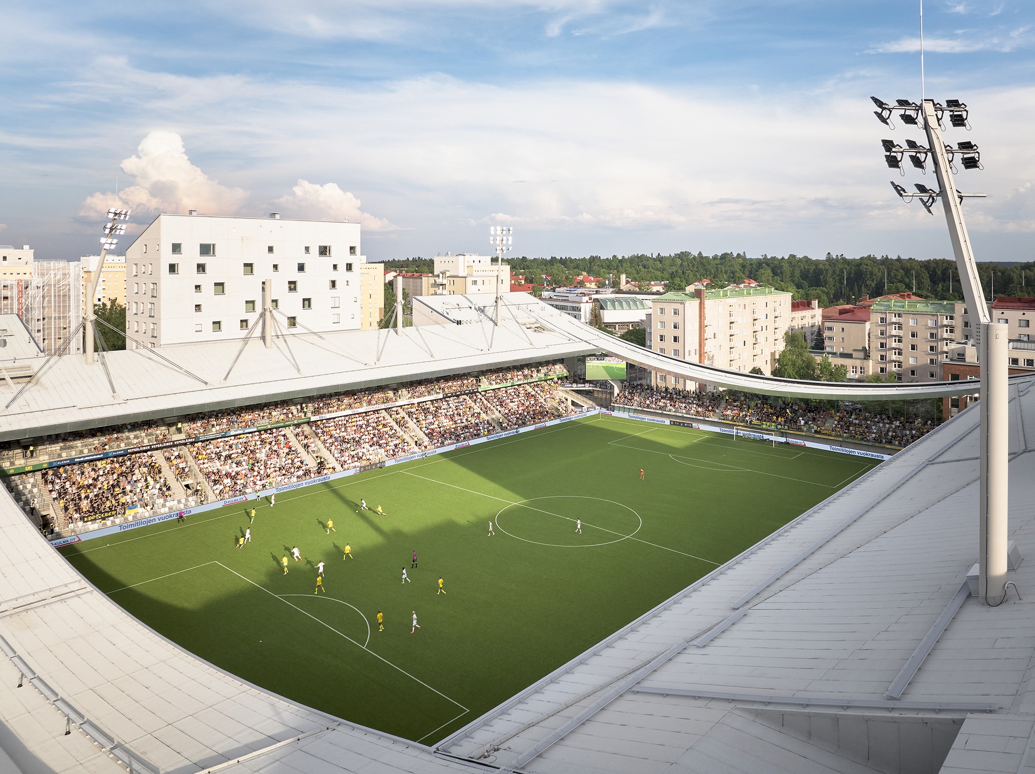 Tammela Stadium by JKMM Architects. Photograph by Tuomas Uusheimo.