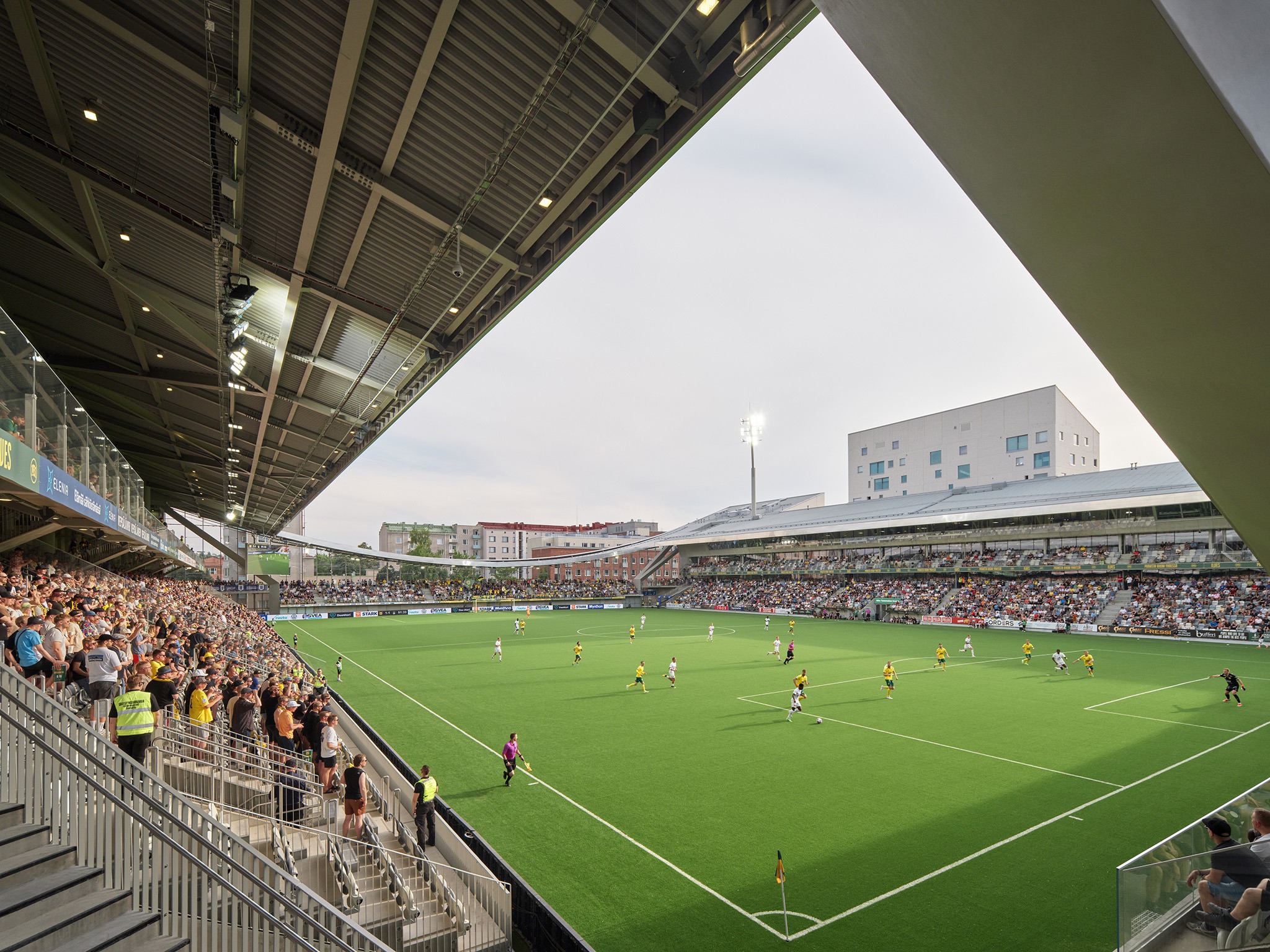 Tammela Stadium by JKMM Architects. Photograph by Hannu Rytky.