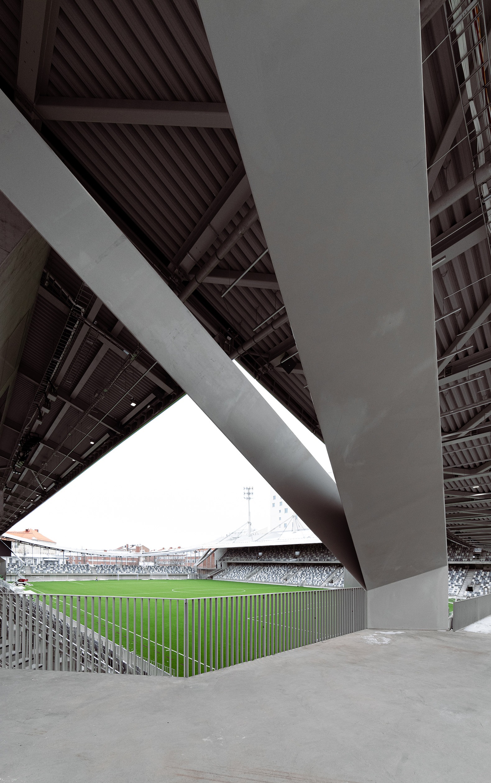 Tammela Stadium by JKMM Architects. Photograph by Hannu Rytky.