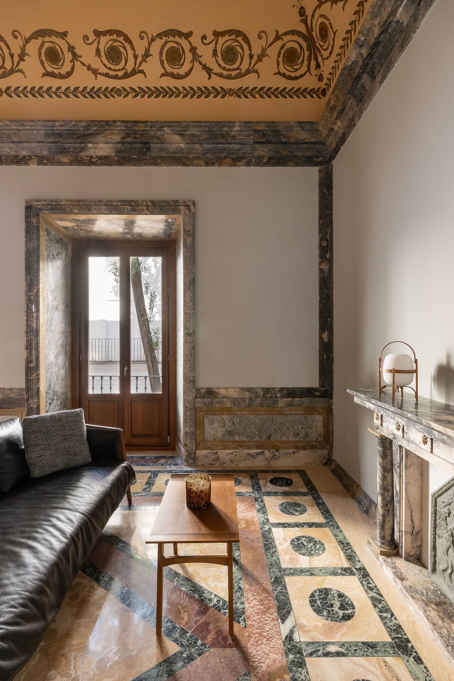 Intervention in "Casa Palacio de la Marquesa de Nervión" by Sánchez Ramos Arquitectos and padilla nicás arquitectos. Photograph by Antonio Bellido and Adrián Ibáñez.