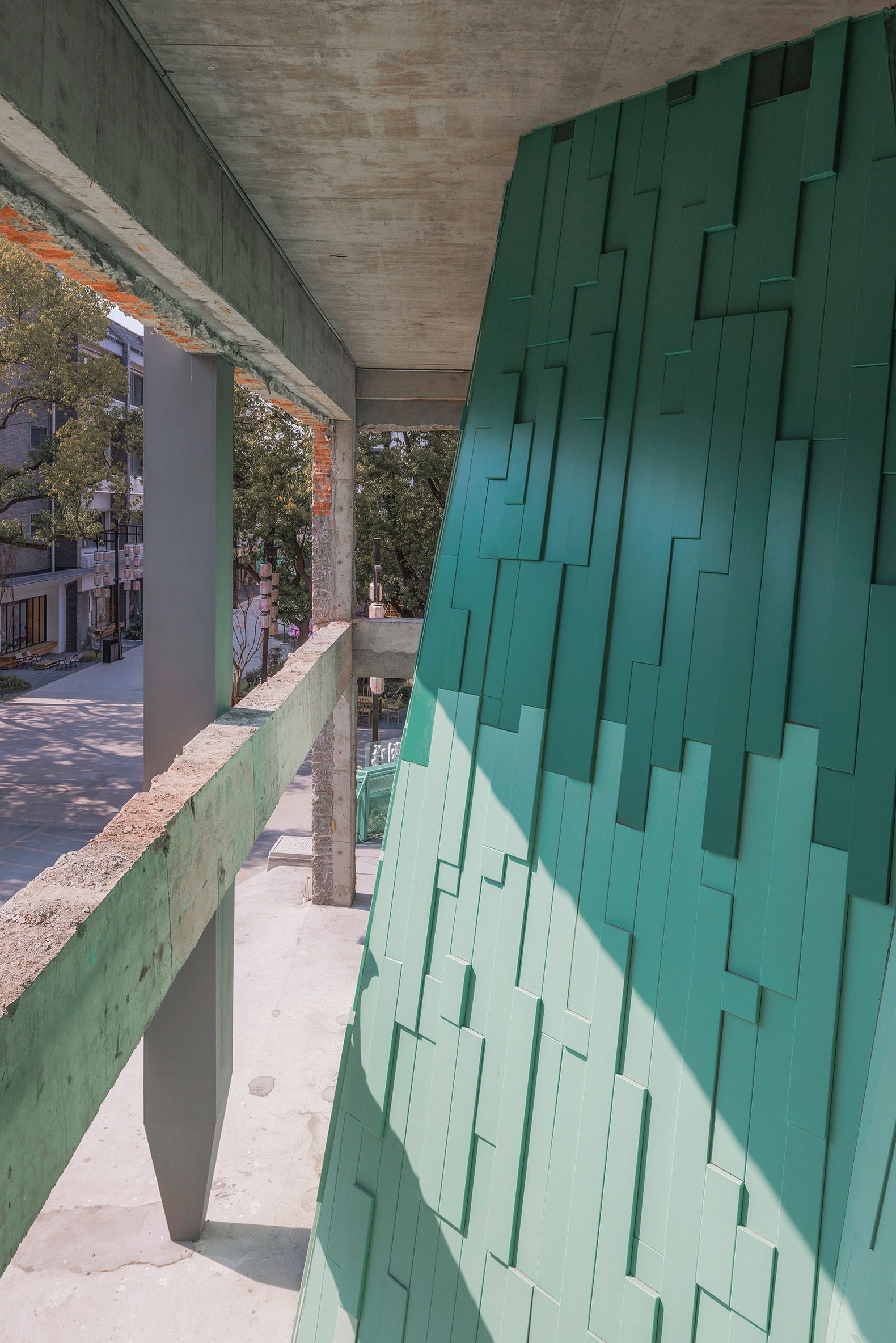 Teatro «Verdant Ridges» por Wutopia Lab. Fotografía por Guowei Liu.