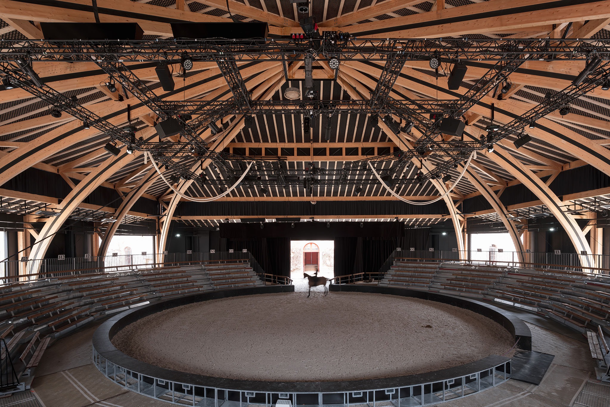 Hennebont National Stud Farm Show Hall by K architectures. Photograph by Yon de Poncins.