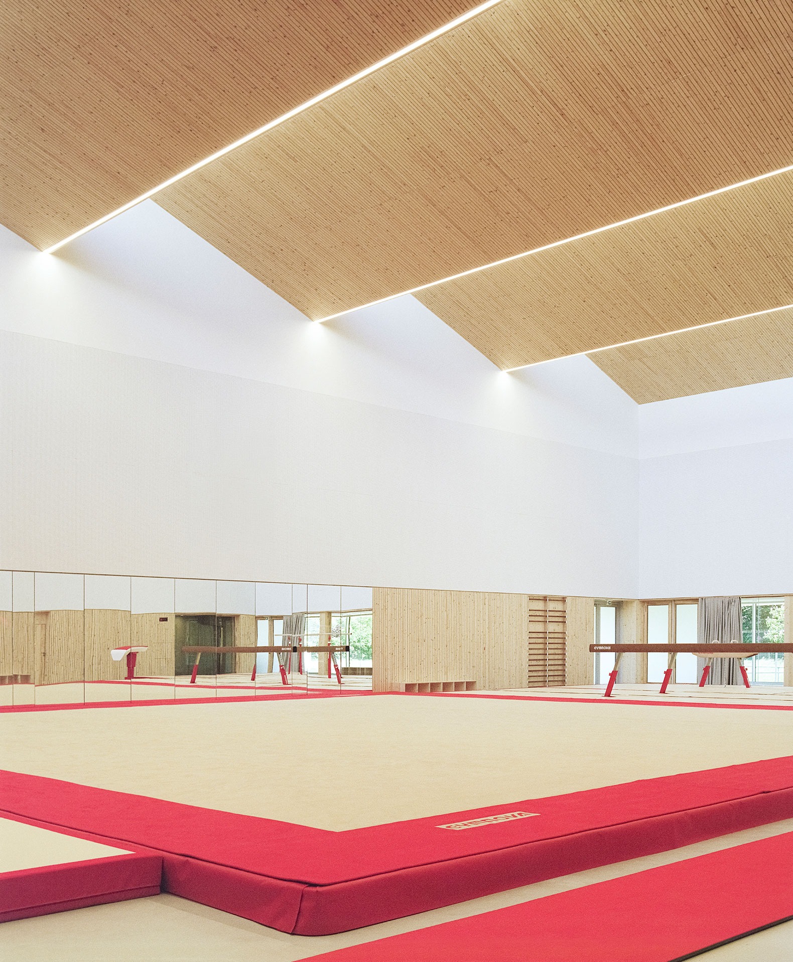 Complejo Deportivo Katia & Maurice Krafft por RHB architectes. Fotografía por Guillaume Porche.