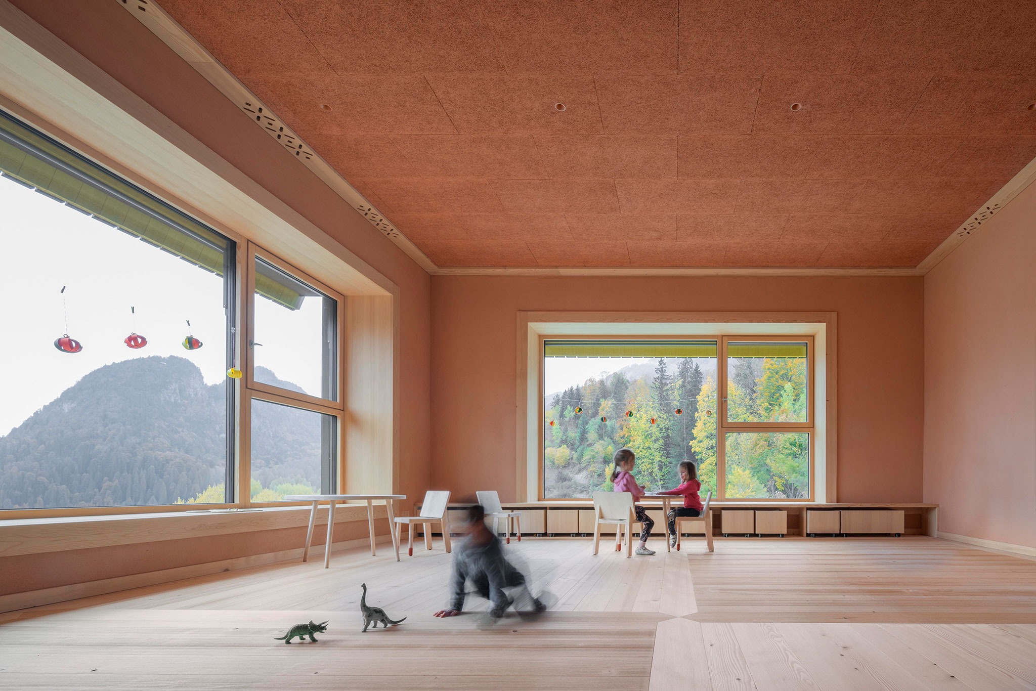 Educational Center Kössen by Pedevilla architects. Photograph by Gustav Willeit