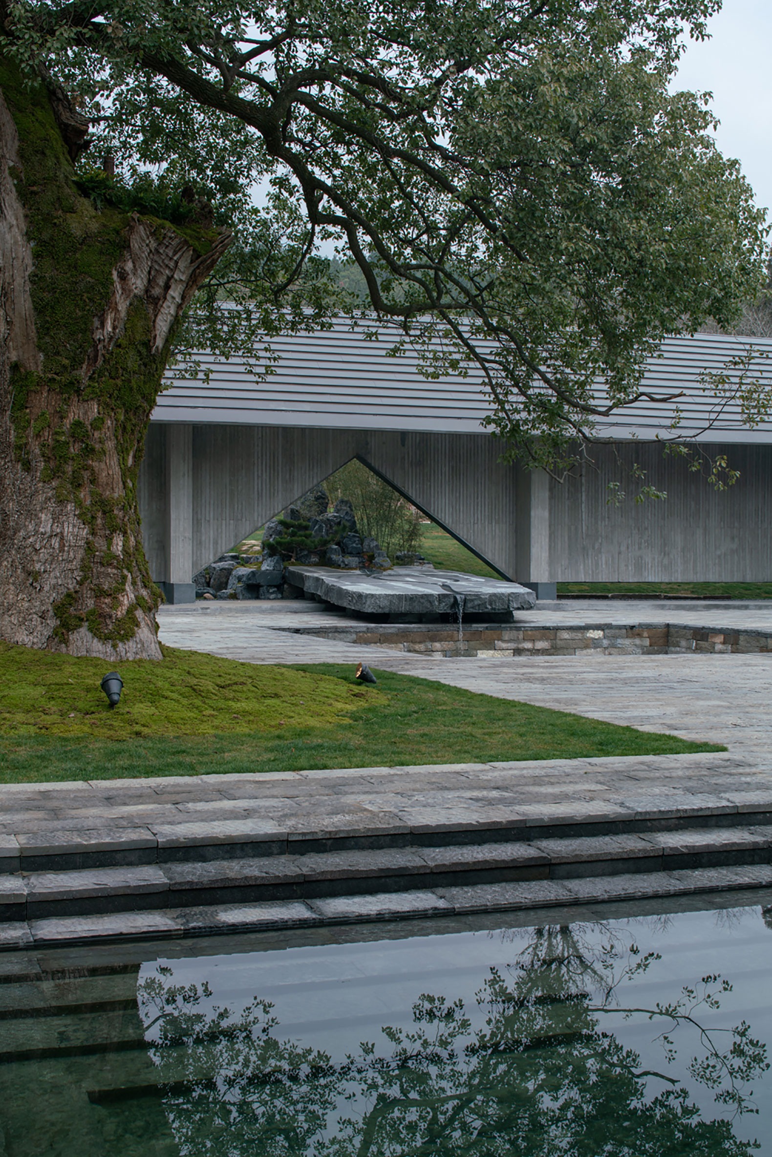 Ink Wash Pool by y.ad studio. Photograph by Alice.