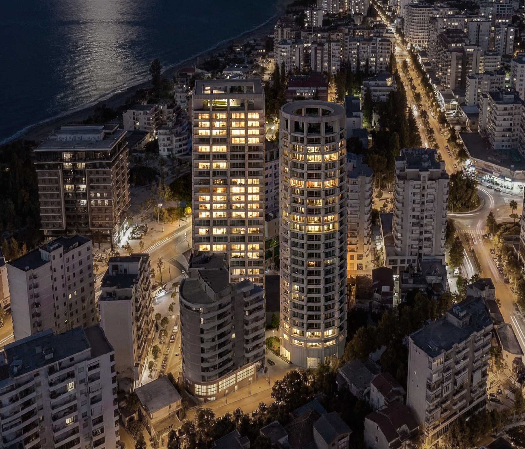 «Duas Towers» por OODA. Visualización por OODA.