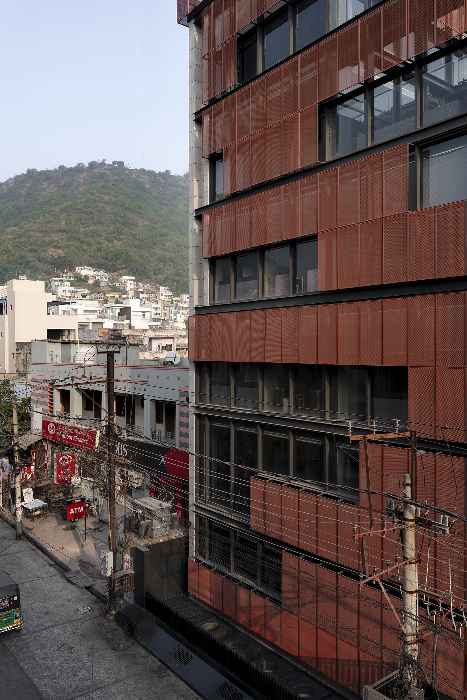 "Screened Spaces" by Studio UF+O. Photograph by Vivek Eadara.