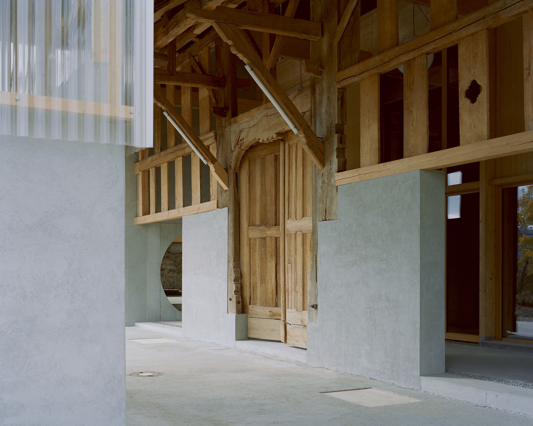 The Inverted Farm by Bard Yersin Architectes. Photograph by Willem Pab.