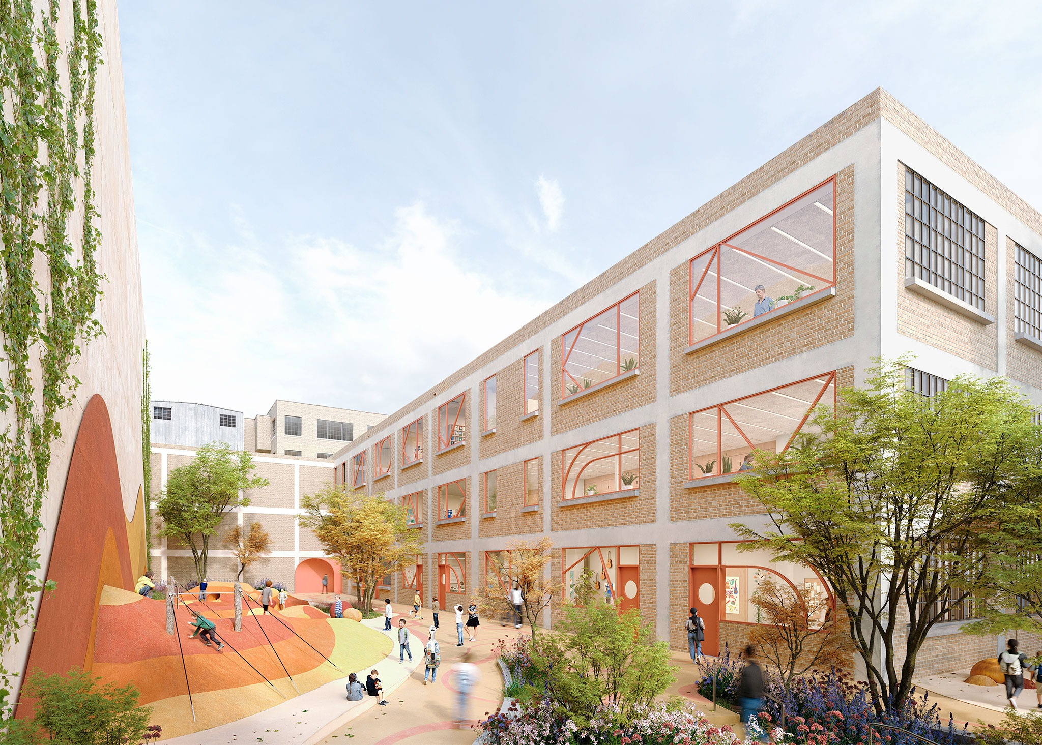 The Frank Liu Jr. Academy of Music and Arts, by OMA. Rendering by OMA.