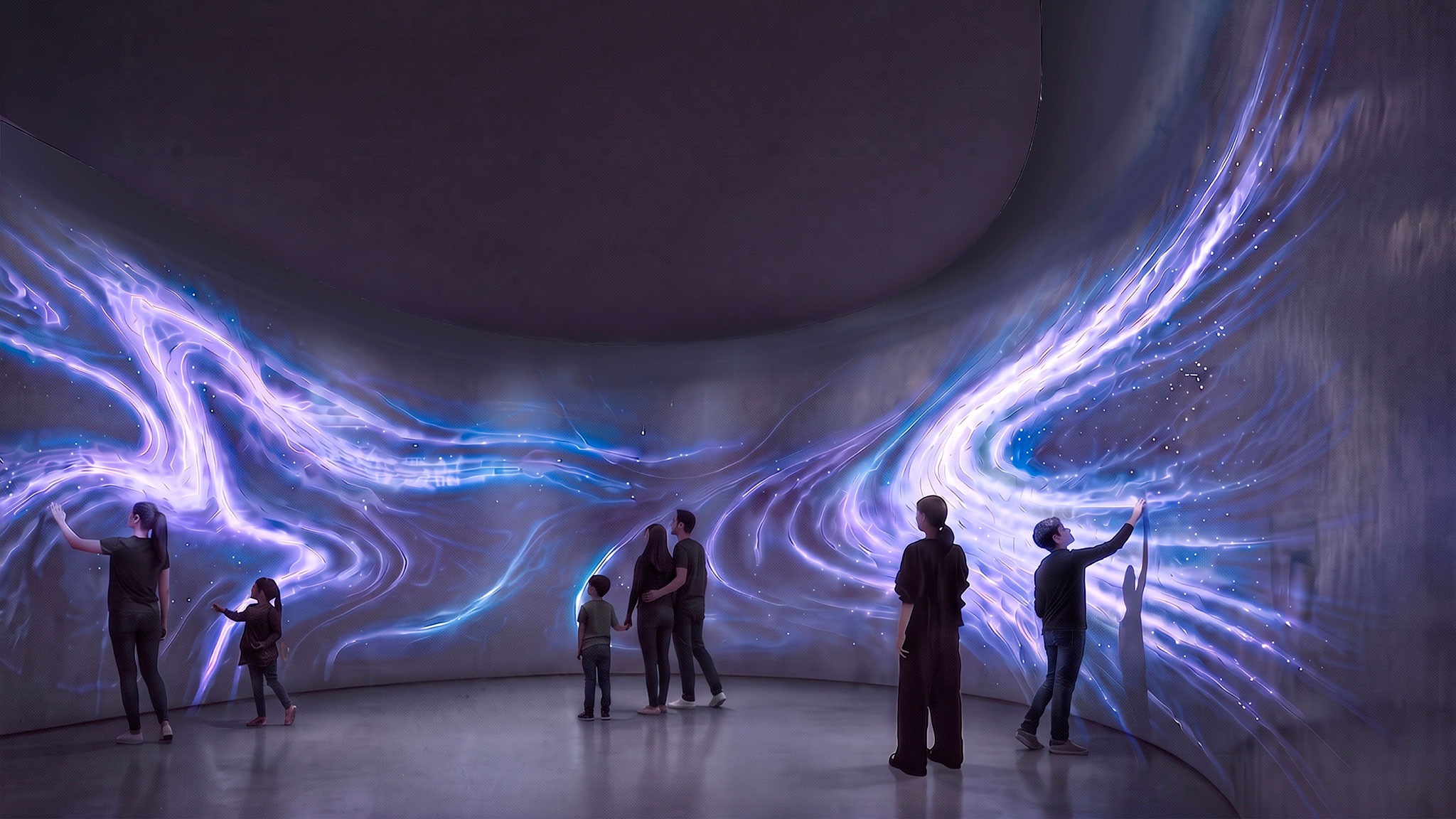 Render. Suseong Continuum by Ole Scheeren.