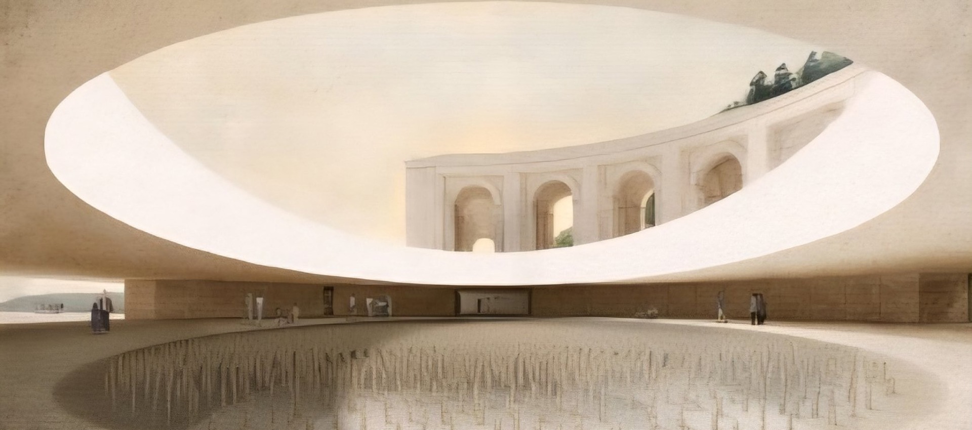 Visualización. «La base y la cruz» por PEREDA PÉREZ ARQUITECTOS S.C.P Y LIGNUM S.L.