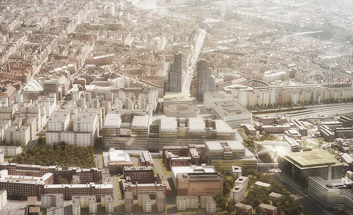 OMA y Oscar Properties ganan el concurso Tors Torn . Resumen. Imagen © OMA y bloomimages