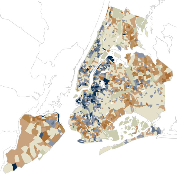 Cambios raciales en la población de Nueva York desde el año 2000 Sobre Arquitectura y más