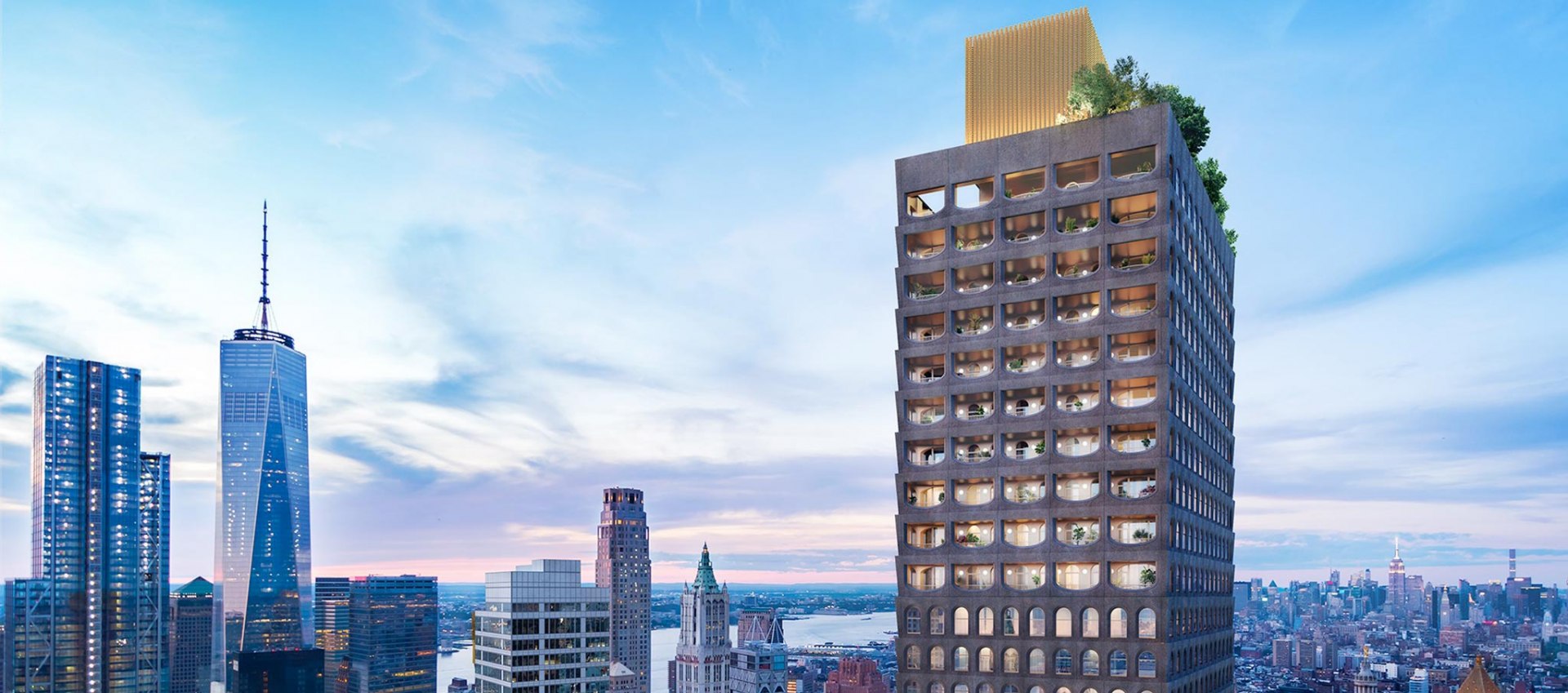 David Adjaye's 244 metre hand-cast concrete tower in NYC's